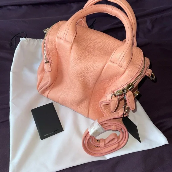 Alexander Wang Studded Pink Leather Crossbody Bag - Picture 10 of 17